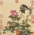 Lang pájaros brillantes 1 tinta china antigua Giuseppe Castiglione